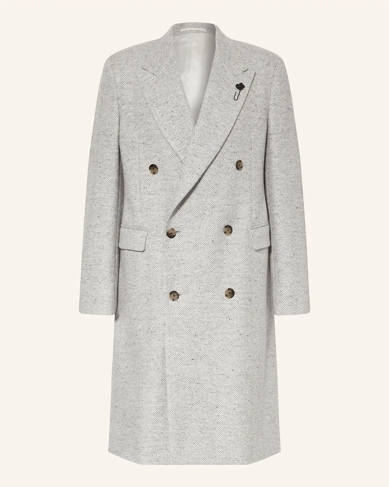 LARDINI Wollmantel Hellgrau