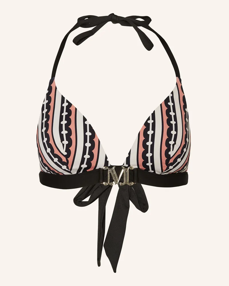 Max Mara Triangel-Bikini-Top Arlette schwarz Creme