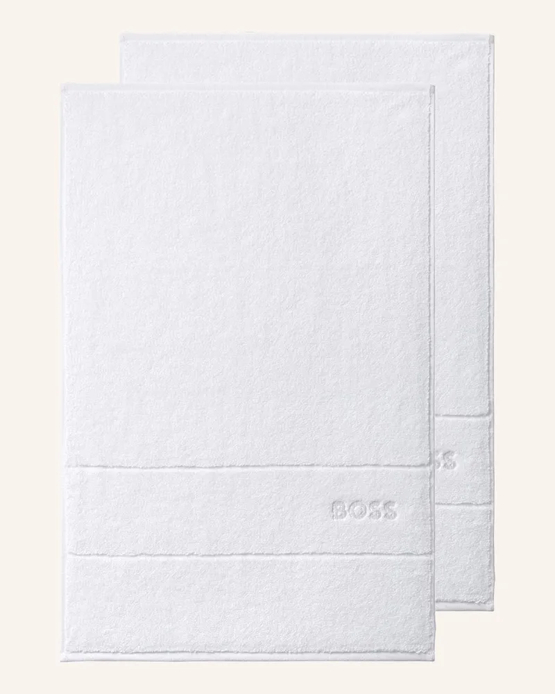 HUGO BOSS Gästetuch 2er Set PLAIN Weiss