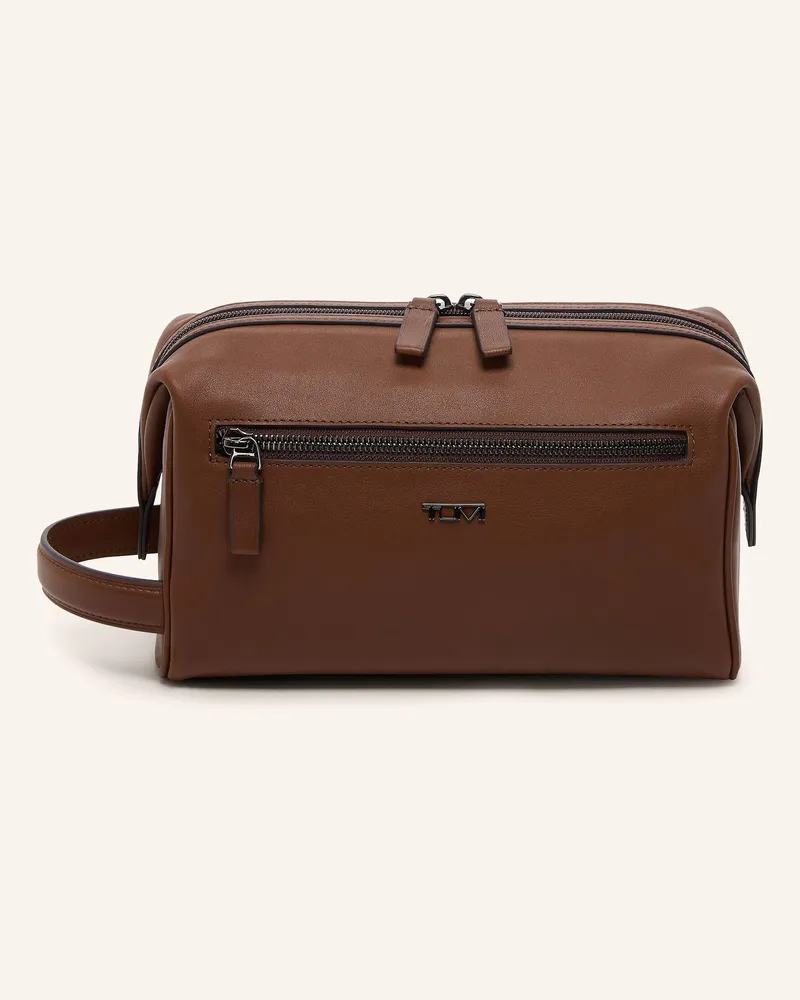 Tumi Kulturtasche Cognac