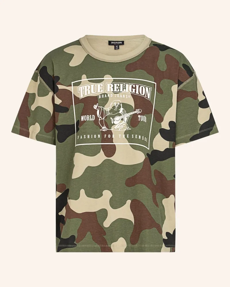 True Religion T-Shirt CAMO Gruen