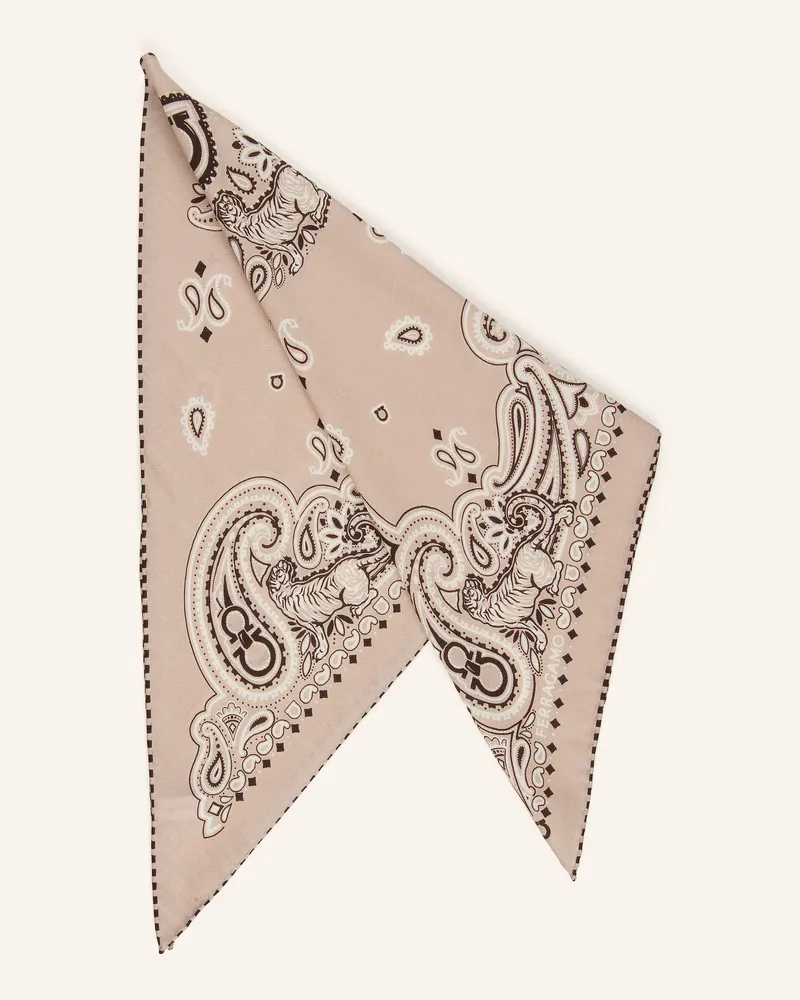 Ferragamo Dreieckstuch Mit Cashmere beige Beige