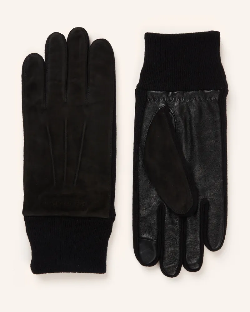 Marc O'Polo Handschuhe im Materialmix mit Touchscreen-Funktion Schwarz
