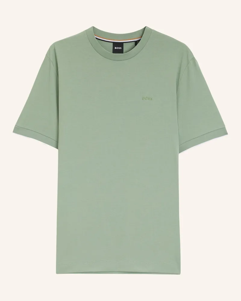 HUGO BOSS T-Shirt Thompson 250_In Regular Fit gruen Grün