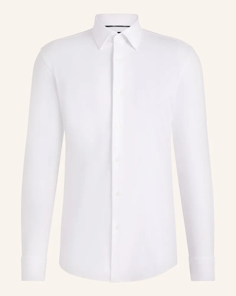 HUGO BOSS Hemd HANK Slim Fit Weiss