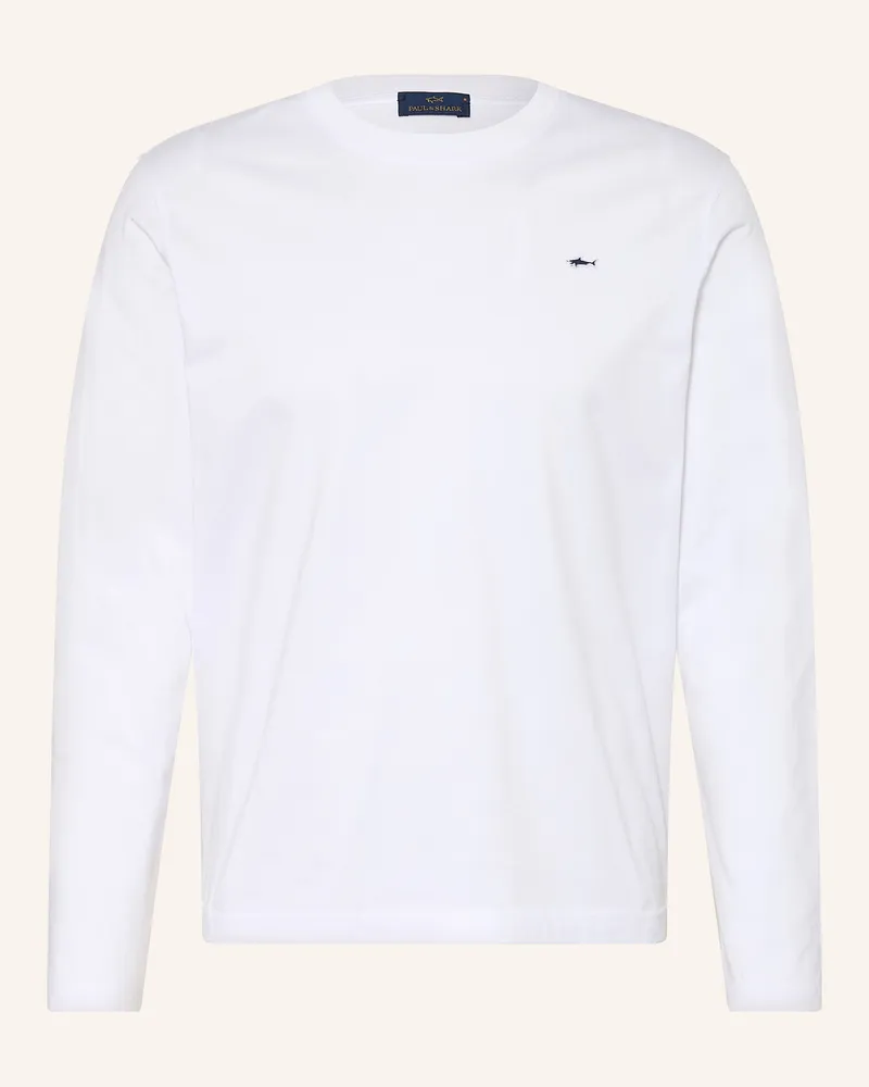Paul & Shark Longsleeve weiss Weiss