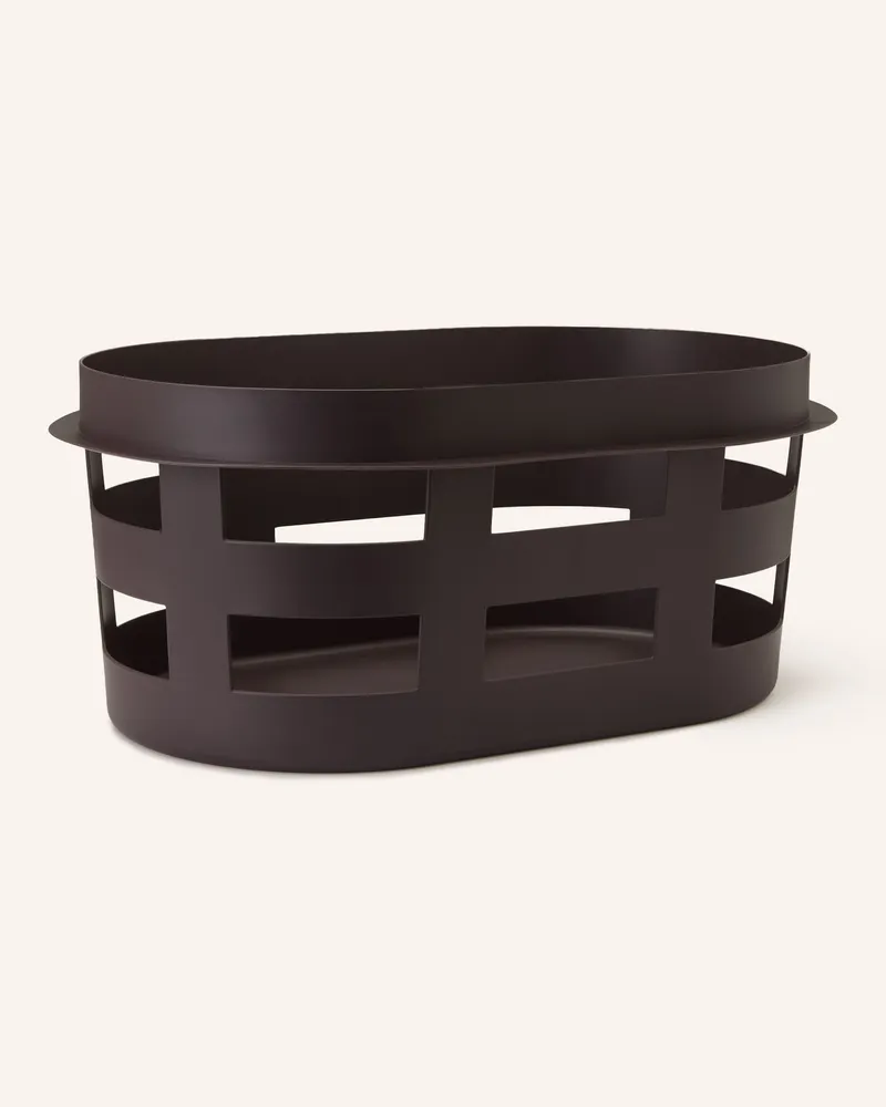 Hay Wäschekorb Basket Small rot Dunkelbraun