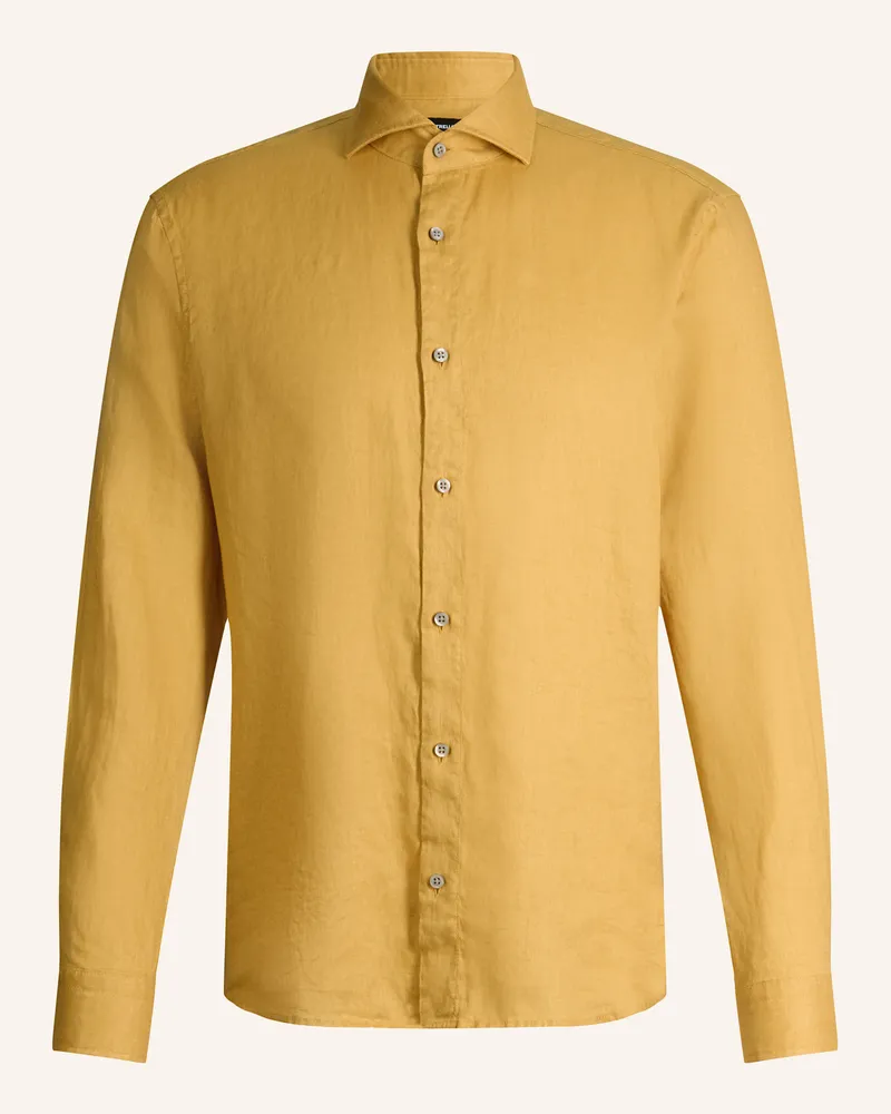 Strellson Leinenhemd Ceasar Slim Fit gelb Gelb