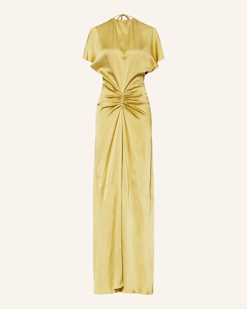 Victoria Beckham Abendkleid Aus Satin gruen Oliv