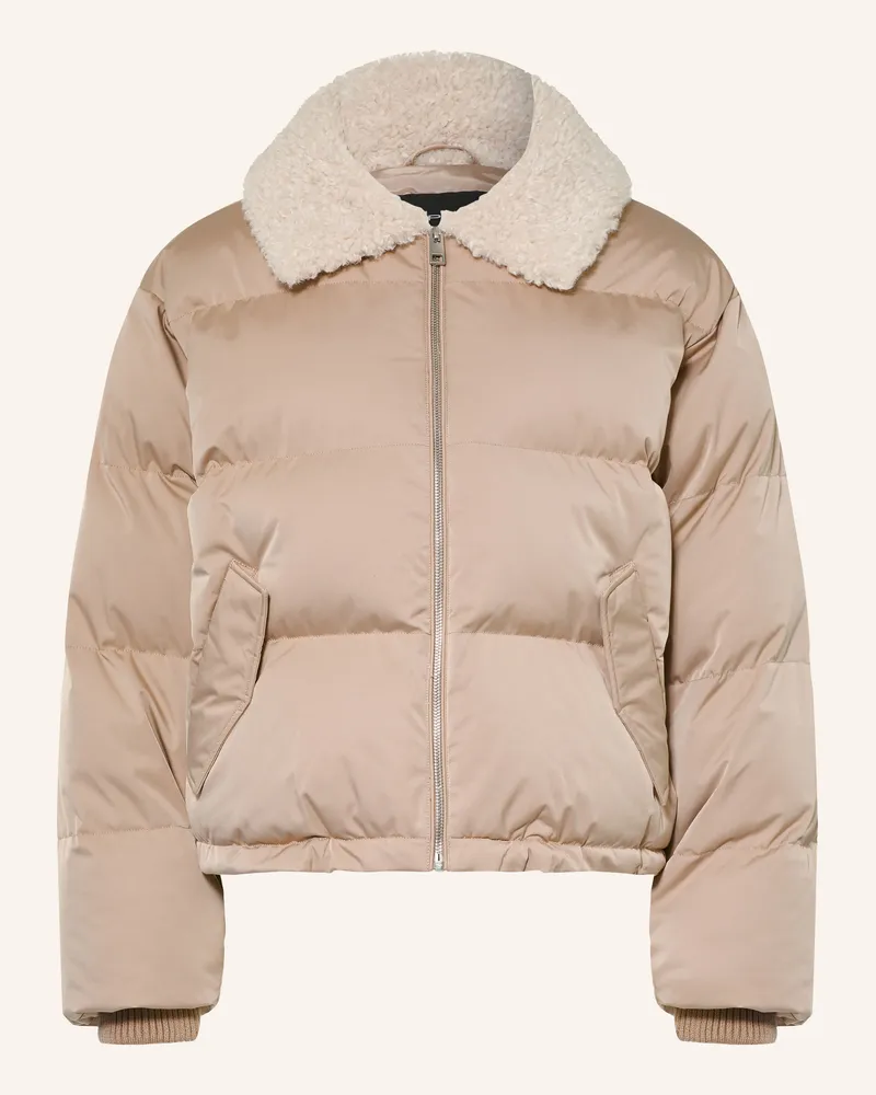 OPUS Steppjacke Hatchy braun Beige