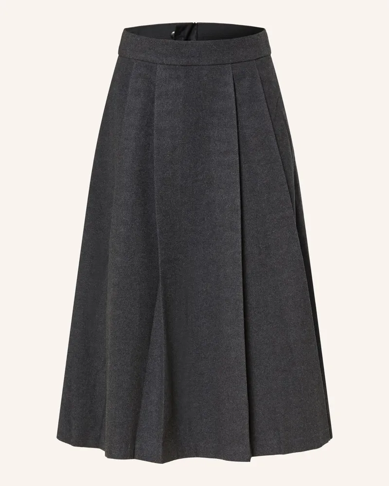 Y.A.S Faltenrock Dunkelgrau