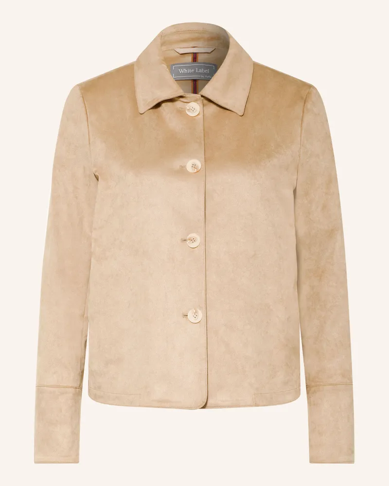 White Label Jacke In Lederoptik beige Beige