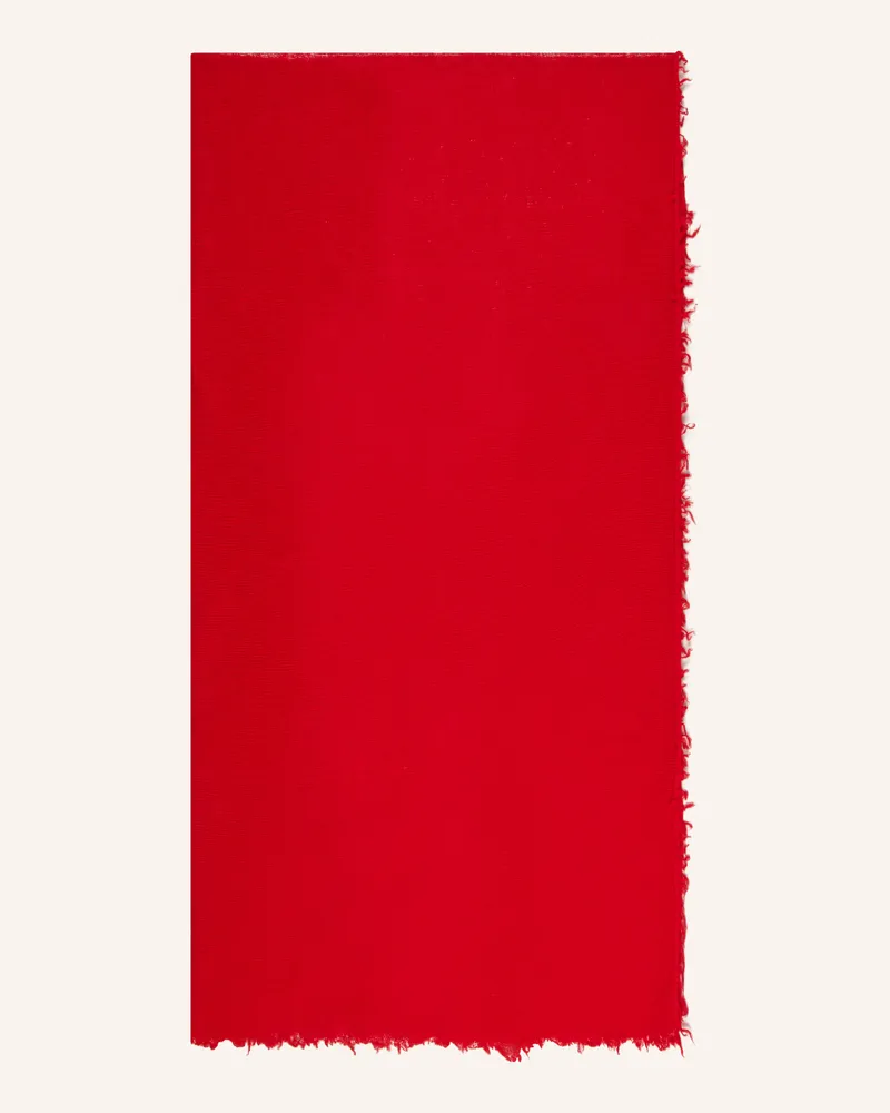 Darling Harbour Schal mit Cashmere Rot