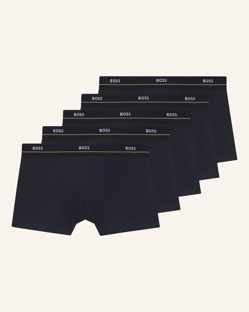 HUGO BOSS Boxer Short Trunk 5p Essential blau Dunkelblau