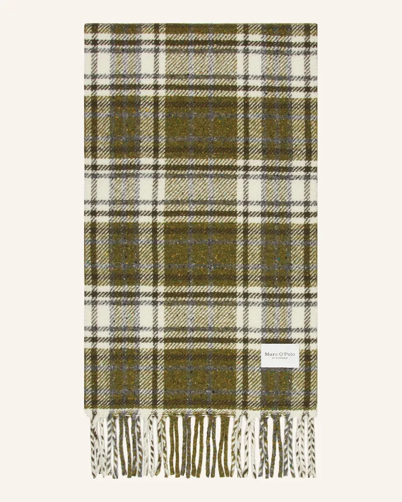 Marc O'Polo Tweed-Schal Hellgrün