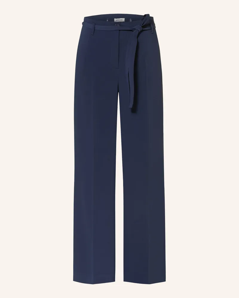 More & More Marlenehose blau Dunkelblau