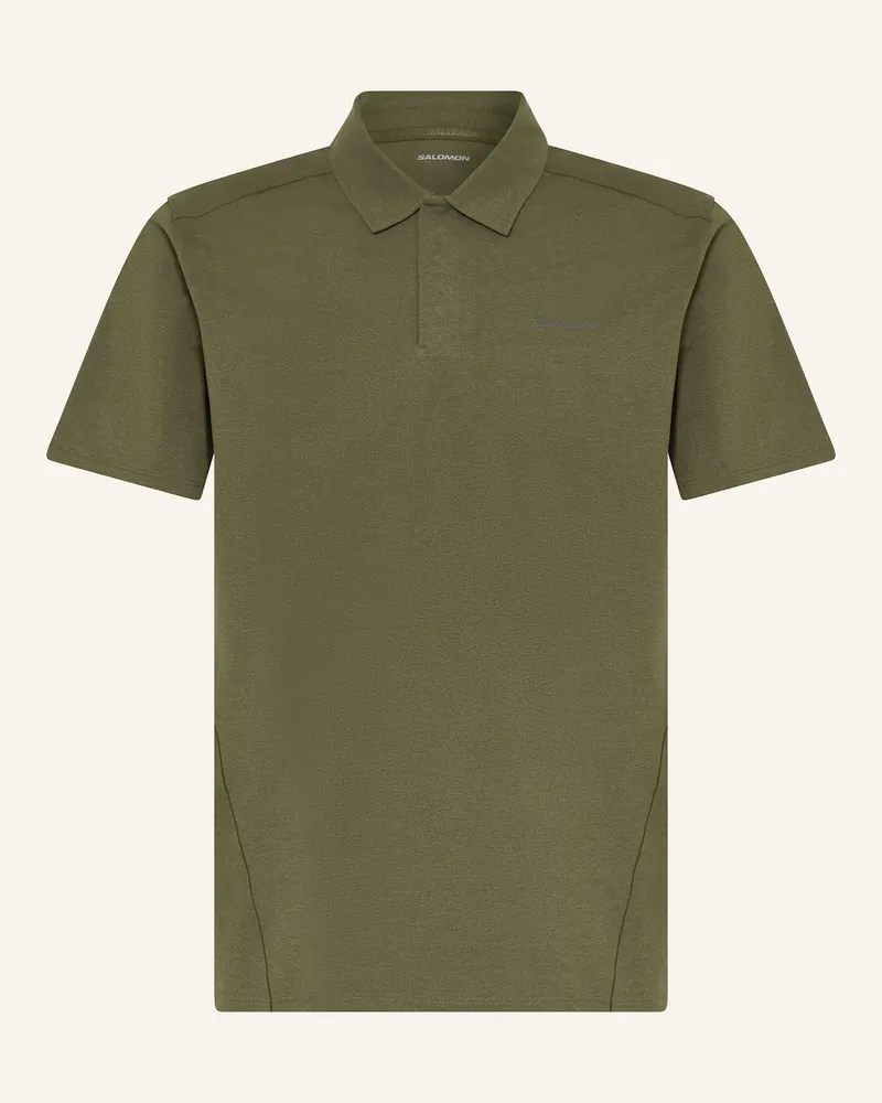 Salomon Funktions-Poloshirt TRACKLINE Khaki