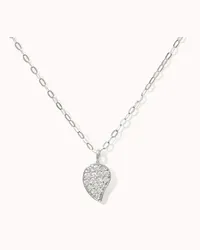 TAMARA COMOLLI Halskette CHAIN SPARKLE DROP DIAMOND PAVÉ, 1,0 MM Silber