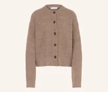 Strickjacke mit Cashmere und Pailletten
