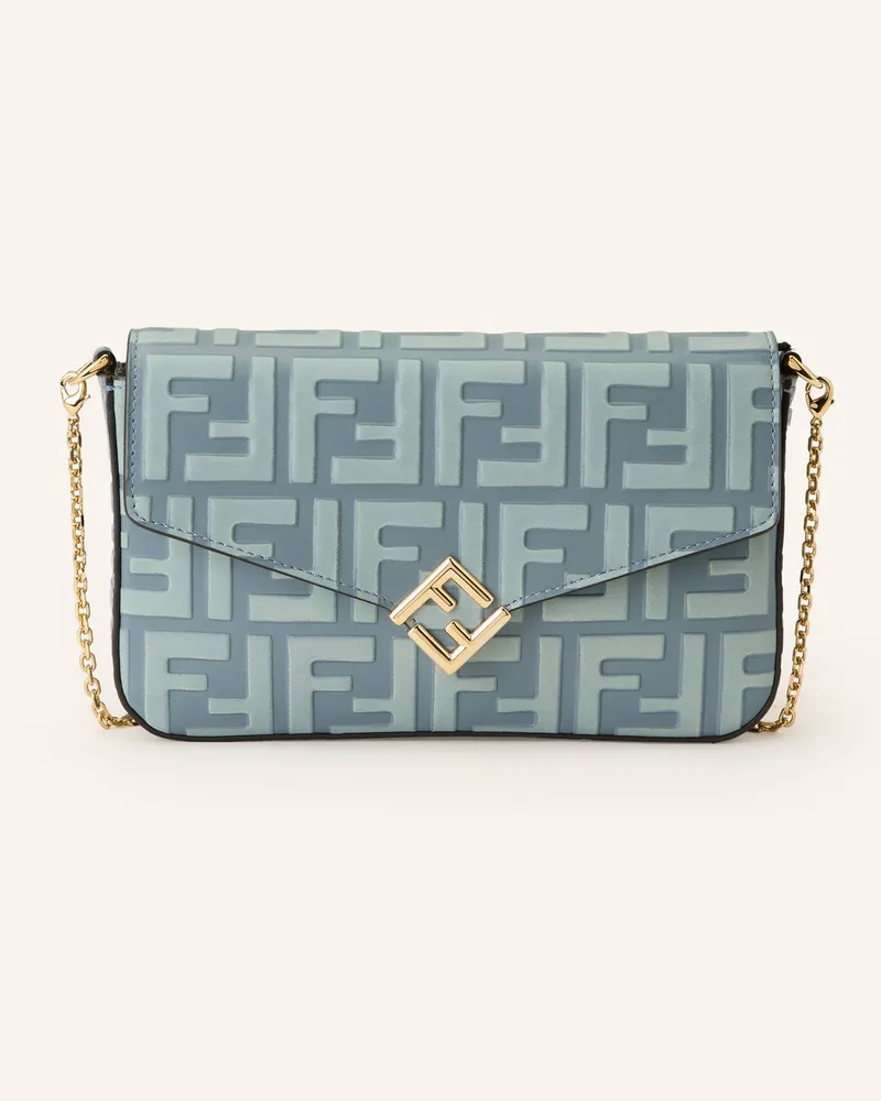 Fendi Geldbörse Ff Diamonds Zum Umhängen blau Türkis