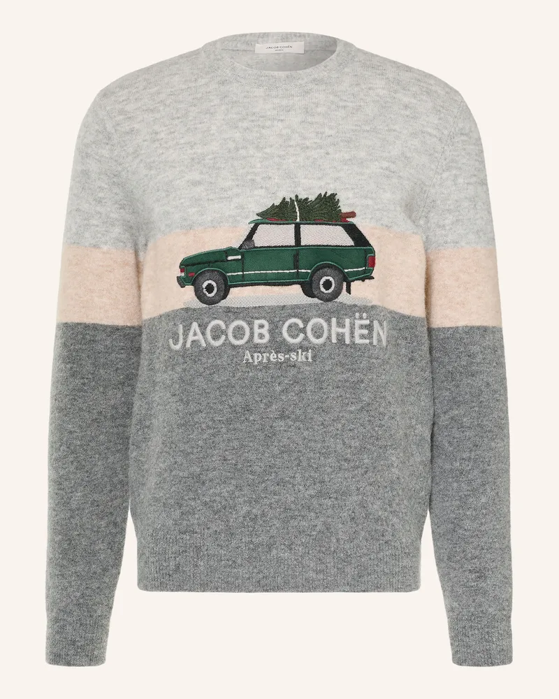 Jacob Cohën Pullover Mit Alpaka grau Grau