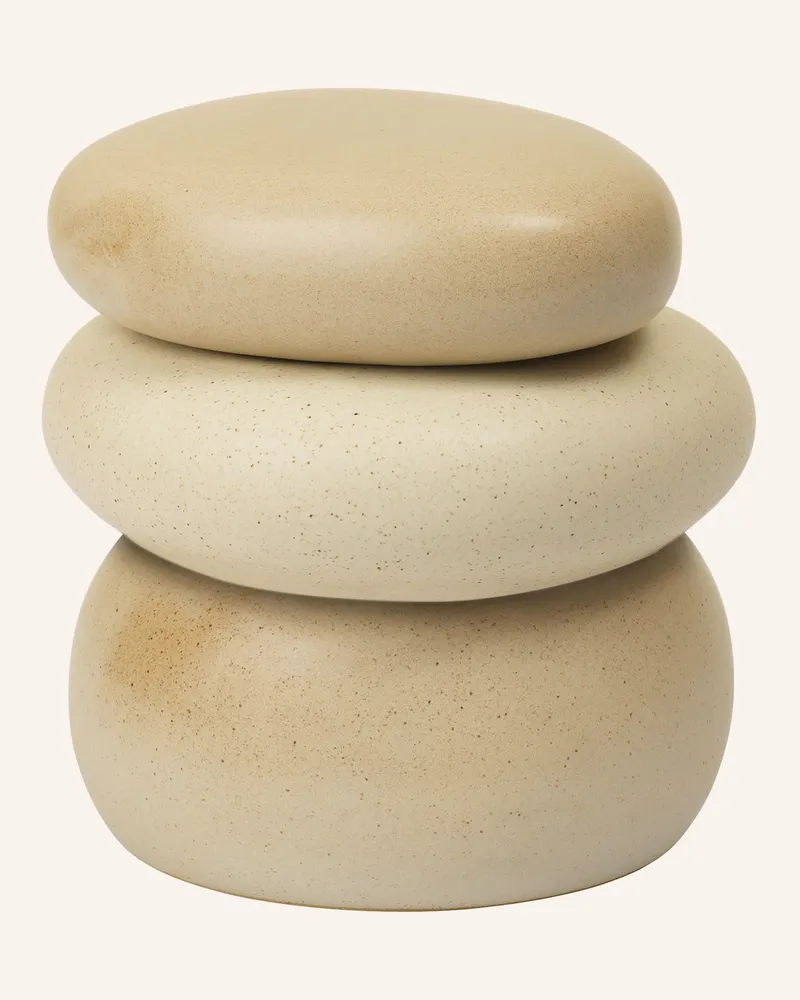 ferm LIVING Aufbewahrungsdose PEPPLE LARGE Beige