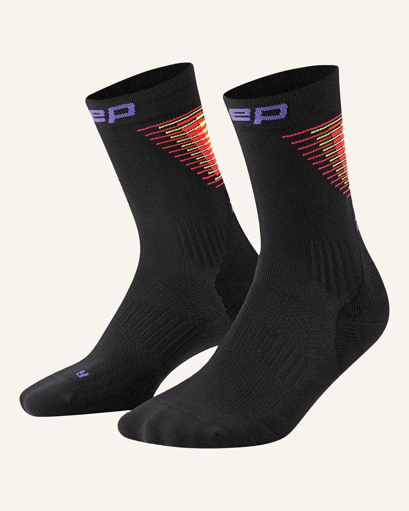 CEP Cep Cep Run Edt. Halo Socks, Mid Cut, Women schwarz Schwarz