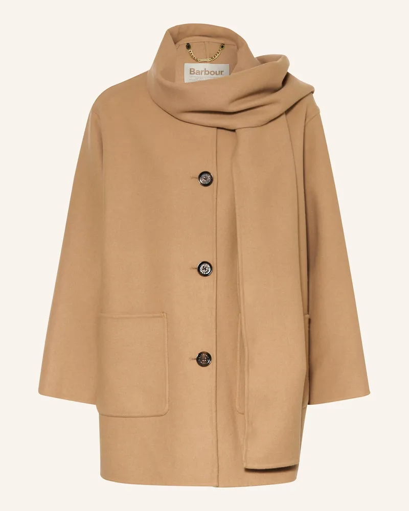 Barbour Wollmantel CLEMENTINE Camel