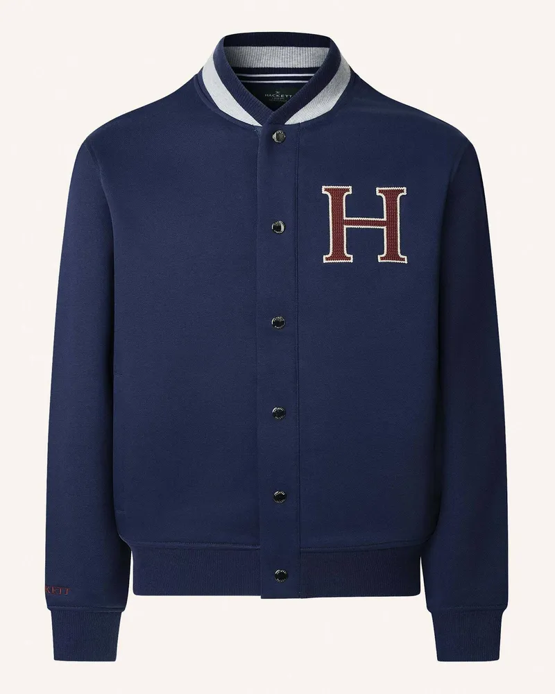 Hackett Hoodiejacke HERITAGE H VARSITY Blau