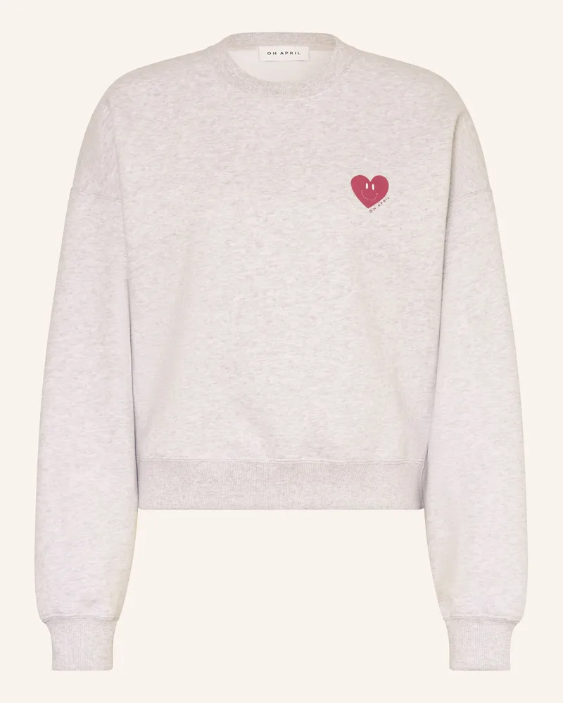 OH APRIL Sweatshirt Nina grau Hellgrau