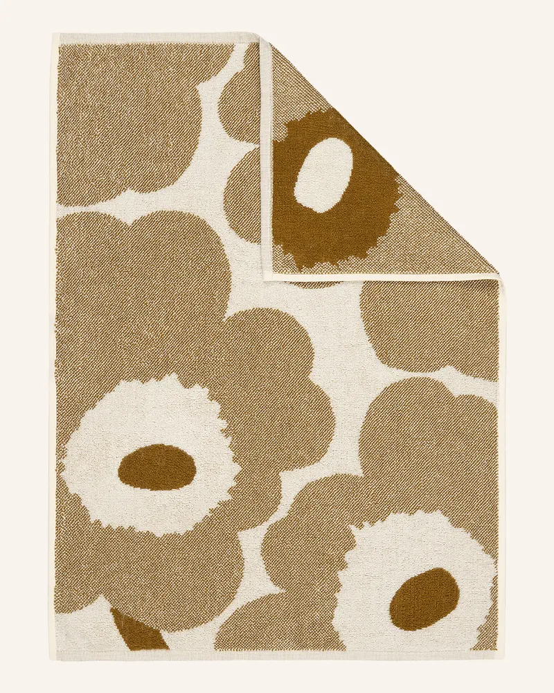 Marimekko Handtuch Unikko beige Cognac