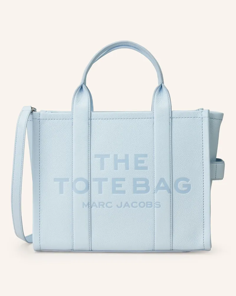 Marc Jacobs Shopper THE MEDIUM TOTE BAG LEATHER Hellblau