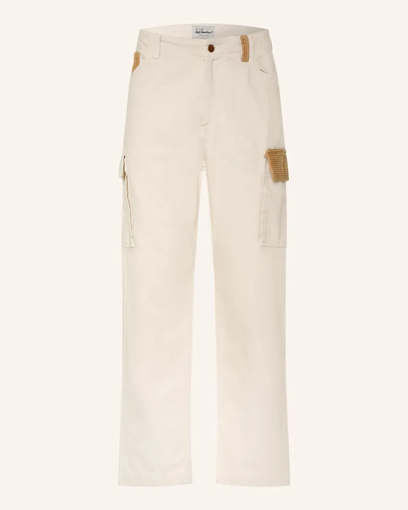 Luis Trenker Cargohose Lubernard Regular Fit weiss Creme