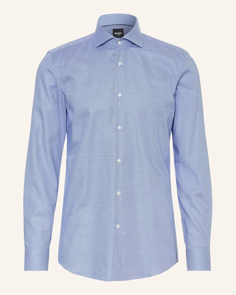 HUGO BOSS Hemd Hank Slim Fit blau Blau