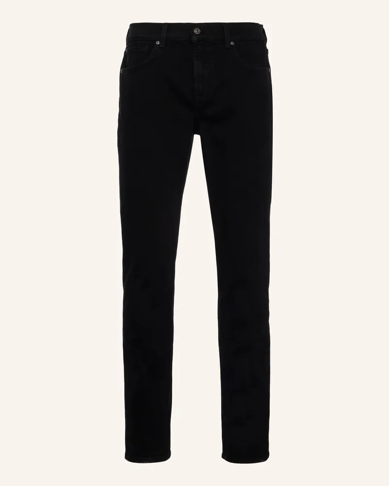 7 for all mankind Jeans The Straight Straight Fit schwarz Schwarz
