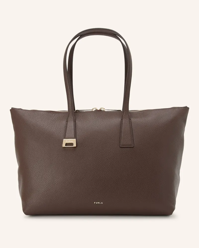 Furla Schultertasche Olivia Large braun Dunkelbraun