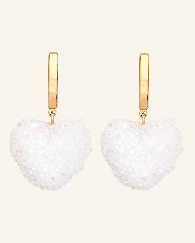 CRYSTAL HAZE Creolen Jelly Heart Cloud By Glambou gold Gold