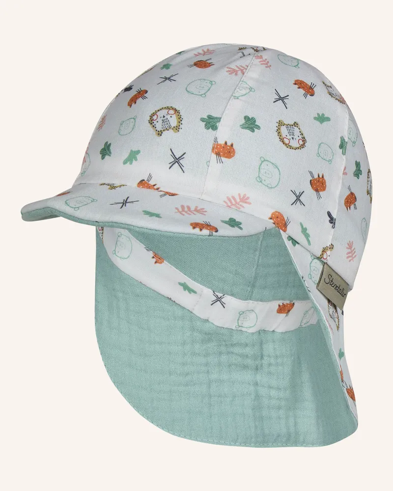 Sterntaler Wende-Schirmmütze Tiere Türkis