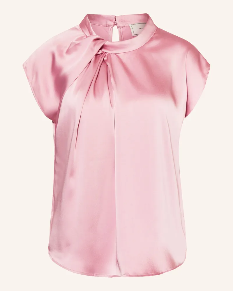 Neo Noir Blusenshirt FLEUR aus Satin Pink