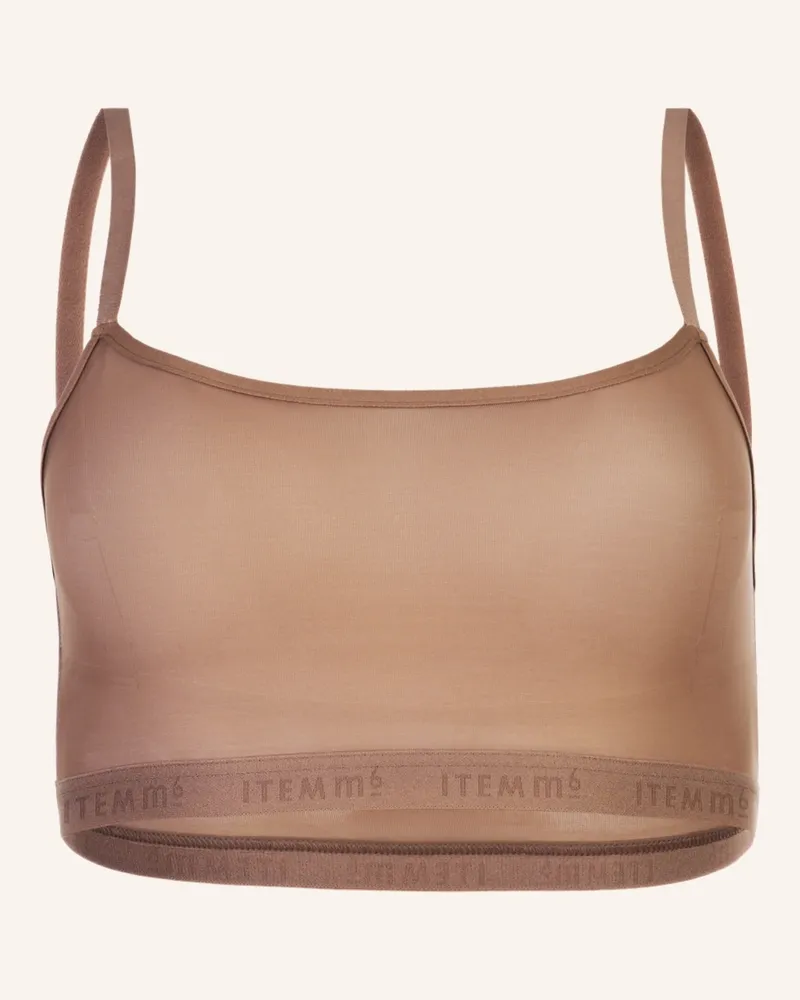 ITEM m6 Bustier ALL MESH Hellbraun
