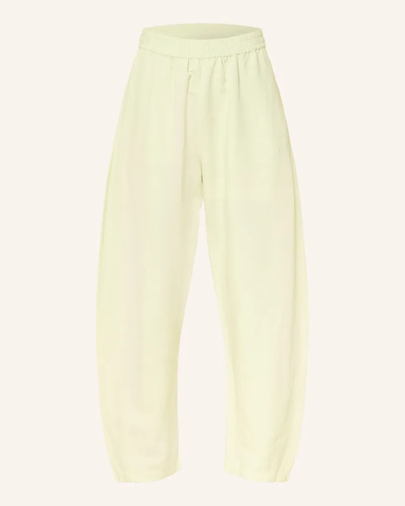 HUGO BOSS Hose TALINEN mit Leinen Hellgrün