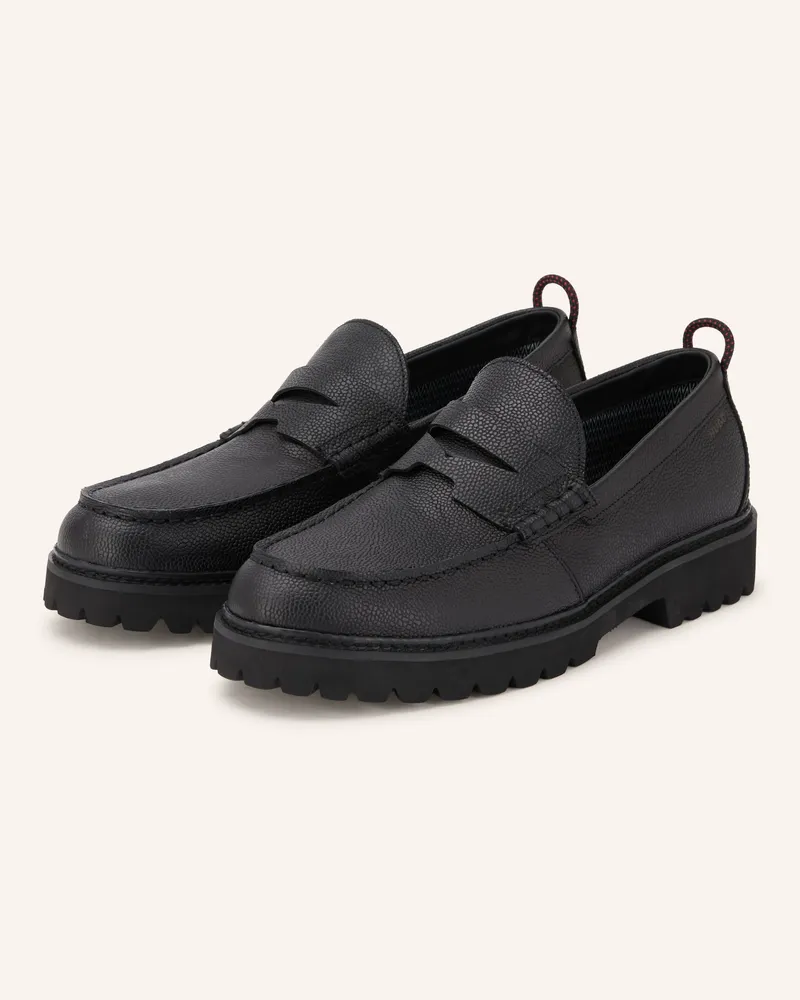 HUGO BOSS Penny-Loafer Draven schwarz Schwarz