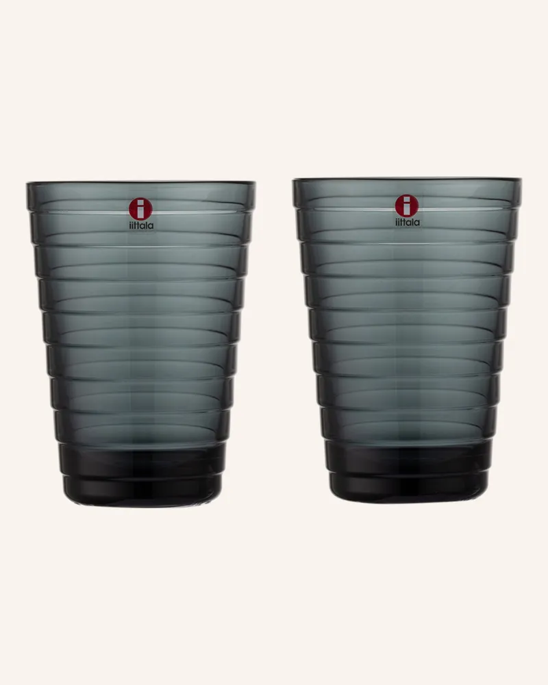 iittala 2er-Set Trinkgläser AINO AALTO Dunkelgrau