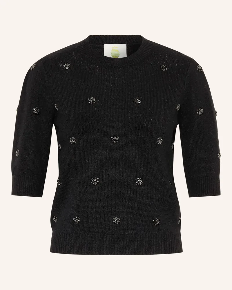 Princess goes Hollywood Strickshirt Mit Schmucksteinen schwarz Schwarz