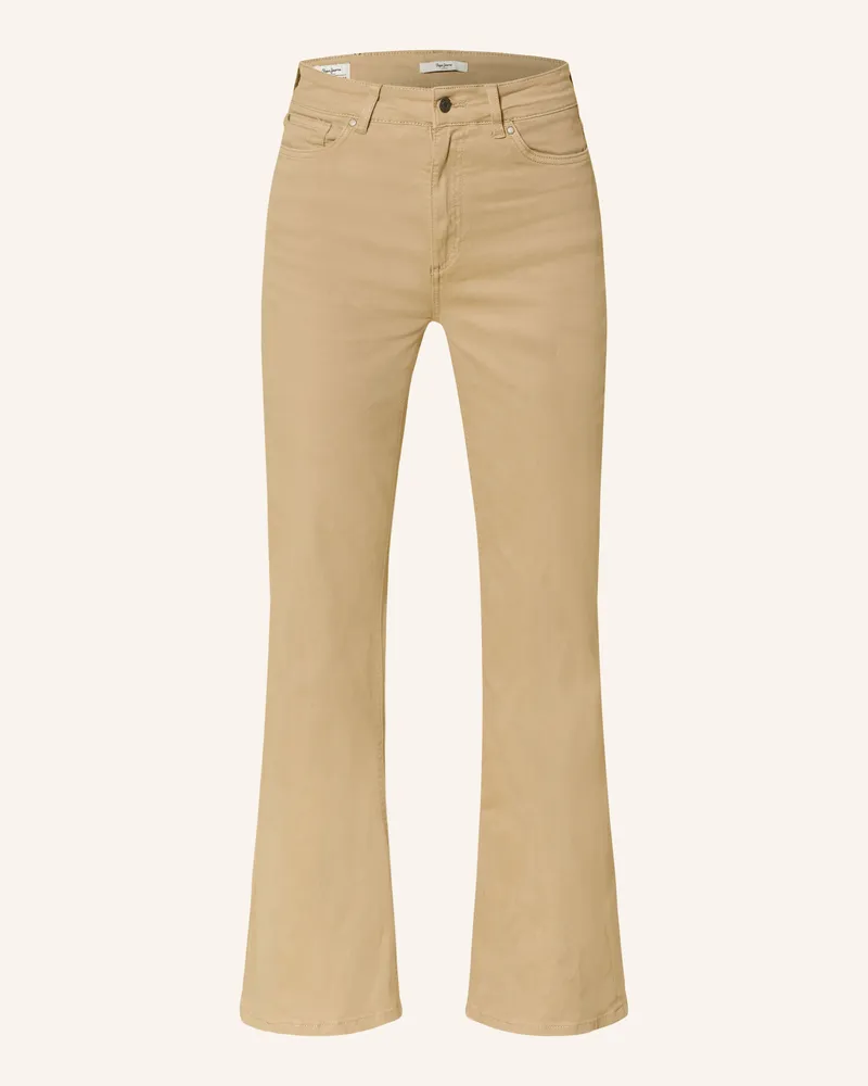 Pepe Jeans Flared Jeans weiss Beige