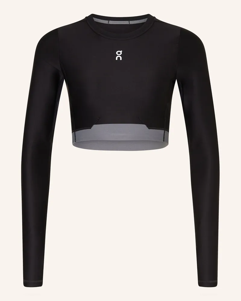 ON Cropped-Top TRAIN Schwarz