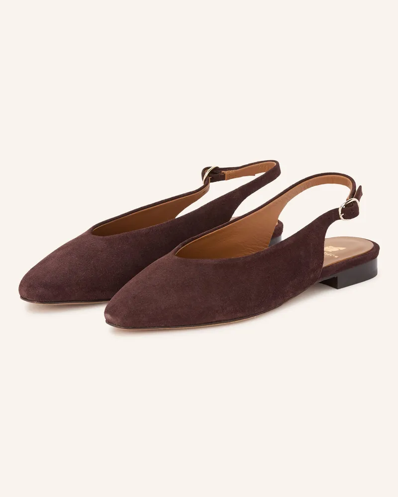 Bobbies Slingballerinas Anouk braun Dunkelbraun