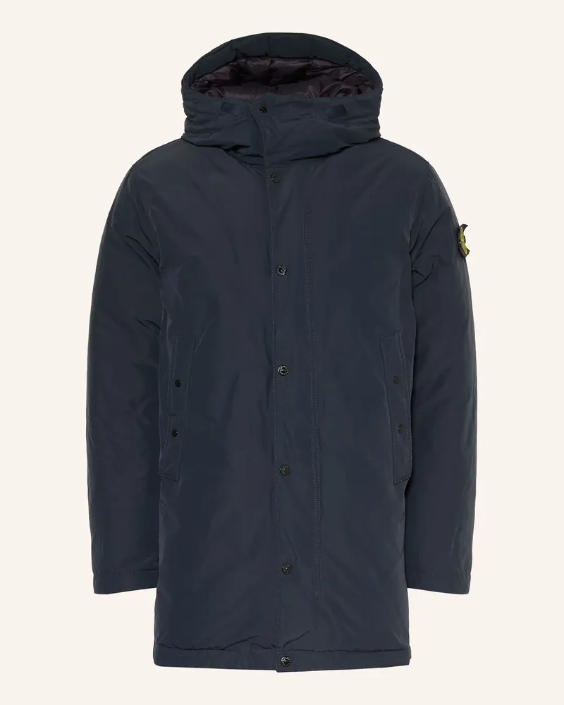 Stone Island Daunenparka blau Dunkelblau