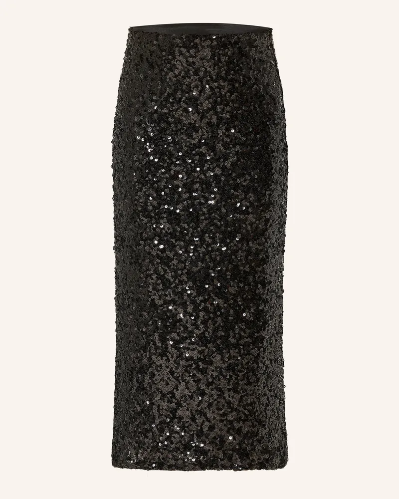 Miss Goodlife Rock mit Pailletten Schwarz