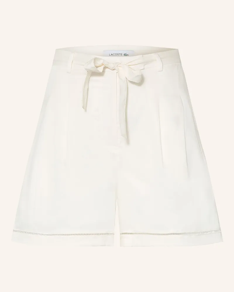 Lacoste Shorts weiss Creme
